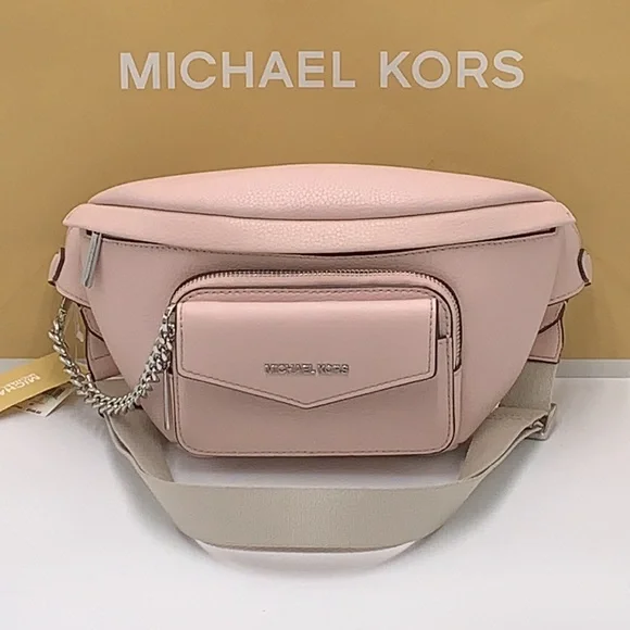 MICHAEL KORS 
Maisie Large Pebbled Leather 2-in-1 Waistpack Fannypack Crossbody - Picture 4 of 16